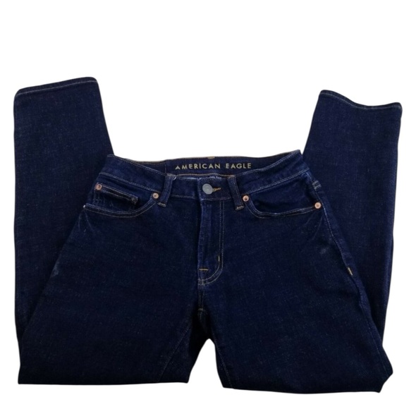 AMERICAN EAGLE OUTFITTERS Next Level Flex Jeans in Dark Wash Size 28 x 26 — NWOT - Picture 1 of 6